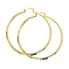 Créoles Fil Carré Diamètre 6CM En Plaqué Or 18 CARTAS 750/1000