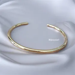 Bracelet Jonc Ouvert En Plaqué Or 18 Carats 750/1000