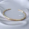 Bracelet Jonc Ouvert En Plaqué Or 18 Carats 750/1000