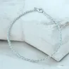 Bracelet Maille corde 18 cm x 2 mm En Argent Massif 925/1000 Poinçonné