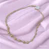 Collier Maille Boule En Chute Plaqué Or 18 Carats 750/000