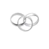Bague Taille 68 Alliance 3 Anneaux Épais En Argent Massif 925/000