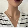 Chaîne Maille Grain De Café 45 CM X 5MM Plaqué or 18 CARATS 750/1000