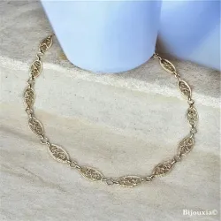 Collier Maillons Ciselés - Oriental - En Plaqué or 18 CARATS 750/000