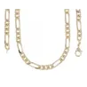 Chaîne Homme Maille Alternée Figaro 1-3 - 50CM X 7MM En Plaqué or 750/1000