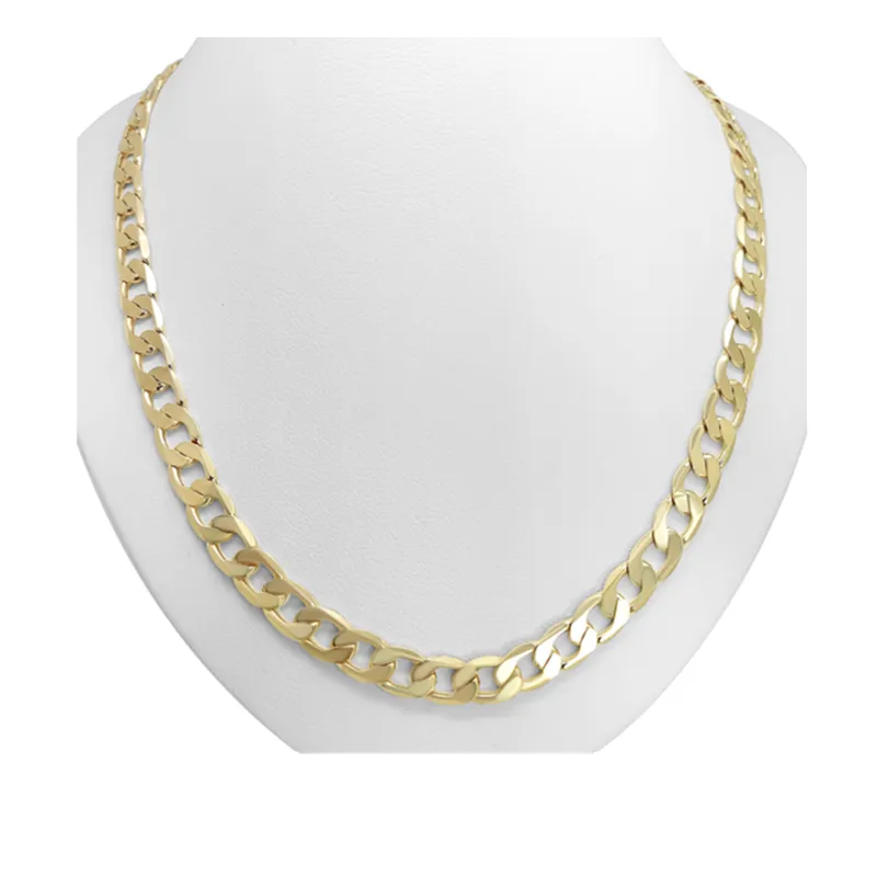 Chaîne Homme Maille Gourmette 51,5CM X 6MM En Plaqué or 750/1000