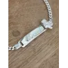 Bracelet Gourmette Personnalisable Avec Ourson pour enfant/bébé En Argent 925