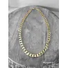 Chaîne Homme Maille Gourmette Large 50CM En Plaqué or 750/1000