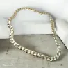Chaîne Homme Maille Gourmette Large 50CM En Plaqué or 750/1000