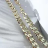 Chaîne Homme Maille Gourmette Large 50CM En Plaqué or 750/1000