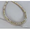 Chaîne Homme Maille Alternée Figaro 1-3 - 50CM X 7MM En Plaqué or 750/1000
