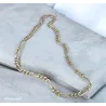 Chaîne Homme Maille Alternée Figaro 1-3 - 50CM X 7MM En Plaqué or 750/1000