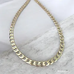 Chaîne Homme Maille Gourmette 51,5CM X 6MM En Plaqué or 750/1000