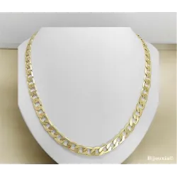 Chaîne Homme Maille Gourmette 51,5CM X 6MM En Plaqué or 750/1000