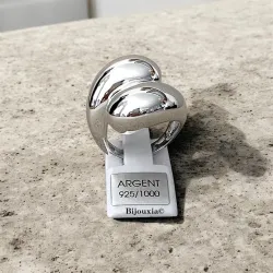Bague Large Goutte d'eau Argent Massif 925/1000 Bijoux Tailles 50 à 60