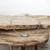 Bracelet tendance "PLUME" Argent Massif Rhodié 925/1000 ZIRCONIUM