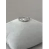 Bague jonc Cristal Zirconium Argent Massif 925/1000 Bijoux Mixte
