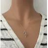 Pendentif Fée Quartz Rose En Argent Massif 925/000