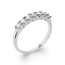 Alliance ZIRCONIUM En Argent Massif 925/000 Rhodié Tailles 48 à 68