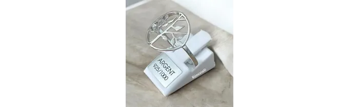 Bague Symbole Arbre de Vie Argent Massif 925/000 Tailles 48 à 68