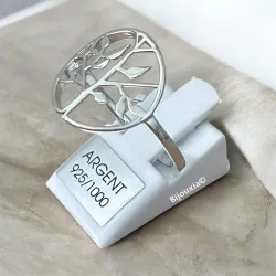 Bague Symbole Arbre de Vie Argent Massif 925/000 Tailles 48 à 68
