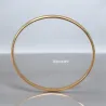 Bracelet Diamètre 6,2cm X 3mm Demi Jonc Rigide Plaqué Or 18 CARATS Bijoux Femme