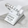 Bague Alliance ZIRCONIUM En Argent Massif 925/000 Rhodié Tailles 48 à 68
