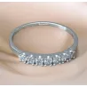 Bague Alliance ZIRCONIUM En Argent Massif 925/000 Rhodié Tailles 48 à 68