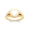 Bague Amour En Forme de Cœur En Plaqué Or 18 Carats 750/000 Tailles 50 à 60