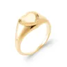 Bague Amour En Forme de Cœur En Plaqué Or 18 Carats 750/000 Tailles 50 à 60