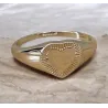 Bague Amour En Forme de Cœur En Plaqué Or 18 Carats 750/000 Tailles 50 à 60