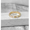 Bague Alliance Sertie 10 Cristaux Zirconium Plaqué Or 18 CARATS Tailles 52 à 68