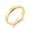 Bague Alliance Motifs Ciselés En Plaqué Or 18 Carats 750/000 Tailles Mixtes