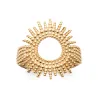 Bague Ajourée Soleil En Plaqué or 18 CARATS 750 Millièmes Tailles 50 à 60