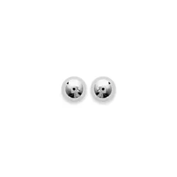 Boucles D'oreilles Boules Diamètre 4MM Argent Massif 925/1000