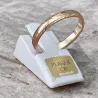 Bague Alliance Motifs Ciselés En Plaqué Or 18 Carats 750/000 Tailles Mixtes