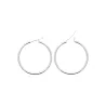 Créoles Rondes Diamètre 3cm En Argent Massif 925/1000