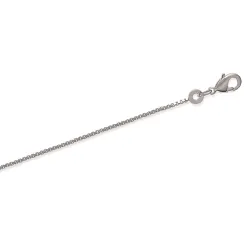 Chaîne Fine 50cm X 1mm Maille Vénitienne Argent Massif 925