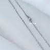 Chaîne 70cm Maille Forçat En Argent Massif 925/000 Rhodié Bijoux Mixte
