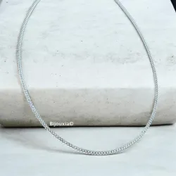 Chaîne Gourmette Robuste 40CM X 1.80MM Argent Massif 925/000 Longueurs 40/45/50/55/60cm