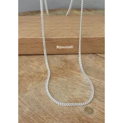 Chaîne Gourmette Robuste 50CM X 1.80MM Argent Massif 925/000 Longueurs 40/45/50/55/60cm