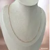 Chaîne Maille Forçat 2MM Plaqué or 18 CARATS Longueurs au choix