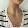 Chaîne Maille Forçat 2MM Plaqué or 18 CARATS Longueurs au choix