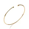 Bracelet Jonc Ouvert Boules Plaqué or 18 CARATS 750/1000