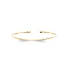 Bracelet Jonc Ouvert Boules Plaqué or 18 CARATS 750/1000