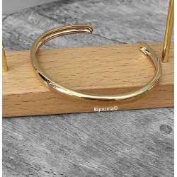 Bracelet Jonc Ouvert En Plaqué or 18 CARATS 750/1000 Bijou Femme