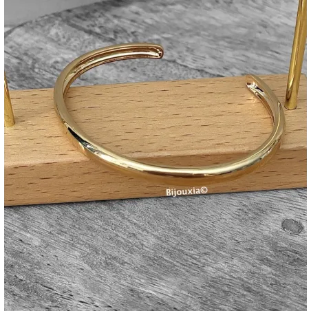 Bracelet Jonc Ouvert En Plaqué or 18 CARATS 750/1000 Bijou Femme