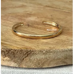 Bracelet Jonc Ouvert En Plaqué or 18 CARATS 750/1000 Bijou Femme
