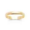 Bague Alliance Fine Épaisseur 3MM En Plaqué Or 18 Carats Tailles 48 à 76