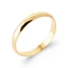 Bague Alliance Fine Épaisseur 3MM En Plaqué Or 18 Carats Tailles 48 à 76